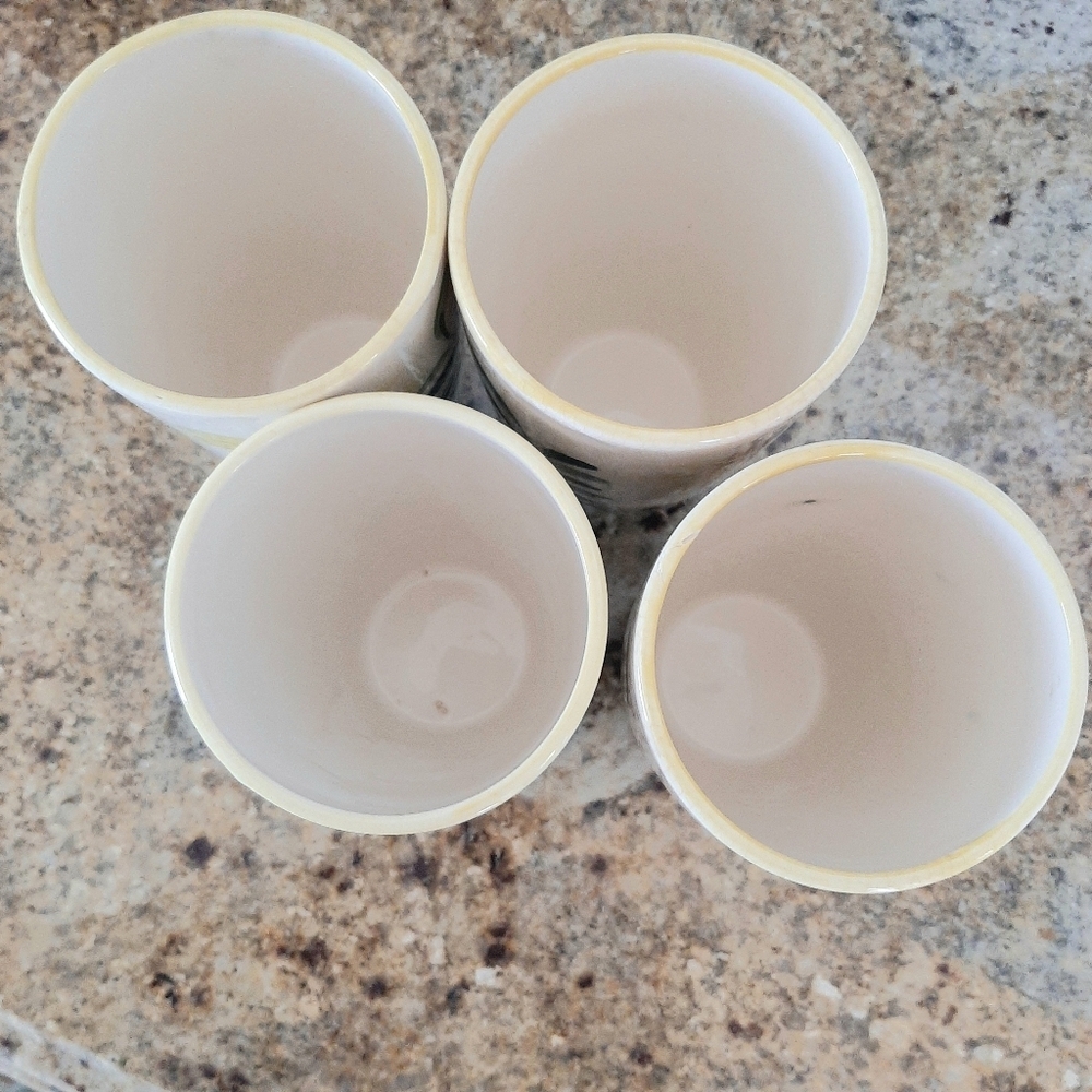 VTG NASCO HAND PAINTED CERAMIC TUMBLERS - Picture 4 of 10